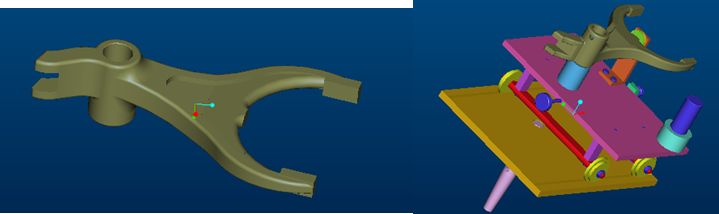 變速箱撥叉組合高頻淬火工裝的設(shè)計(圖3) 變速箱撥叉組合高頻淬火工裝的設(shè)計(圖3)