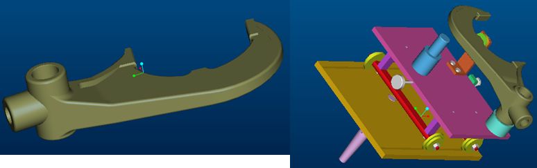 變速箱撥叉組合高頻淬火工裝的設(shè)計(圖4) 變速箱撥叉組合高頻淬火工裝的設(shè)計(圖4)