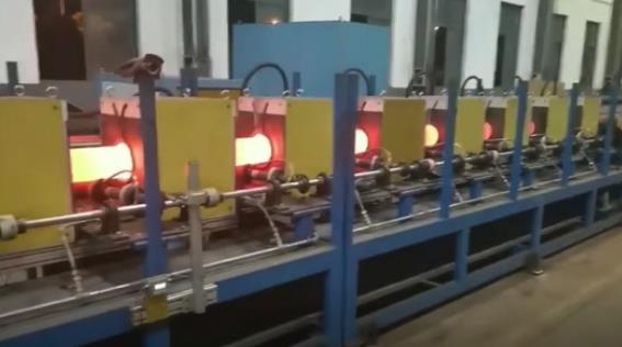 中頻圓鋼調(diào)質(zhì)生產(chǎn)線車(chē)間實(shí)拍 中頻加熱設(shè)備