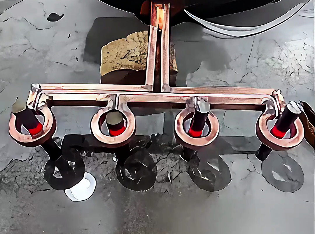 高頻機能否同時加熱四個獨立工件？當然可以！“一拖 N” 加熱方案很常見