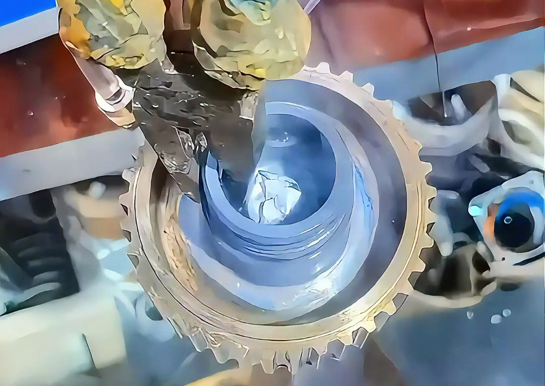 齒輪內(nèi)孔淬火新突破：海瑞拓高頻淬火機(jī)，2秒硬化+壽命翻倍