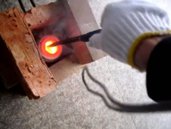 高頻熔煉爐，錫熔煉試驗